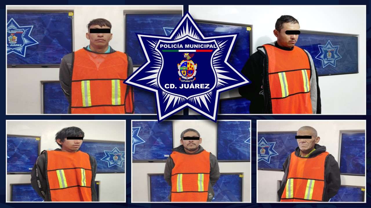 Detienen a cinco personas con órdenes vigentes tras faltas administrativa