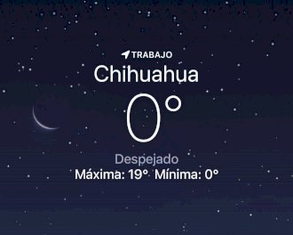 Amanece frío con temperatura de 0 grados centígrados 