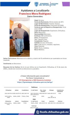 Desaparece médico del Imss en Guachochi