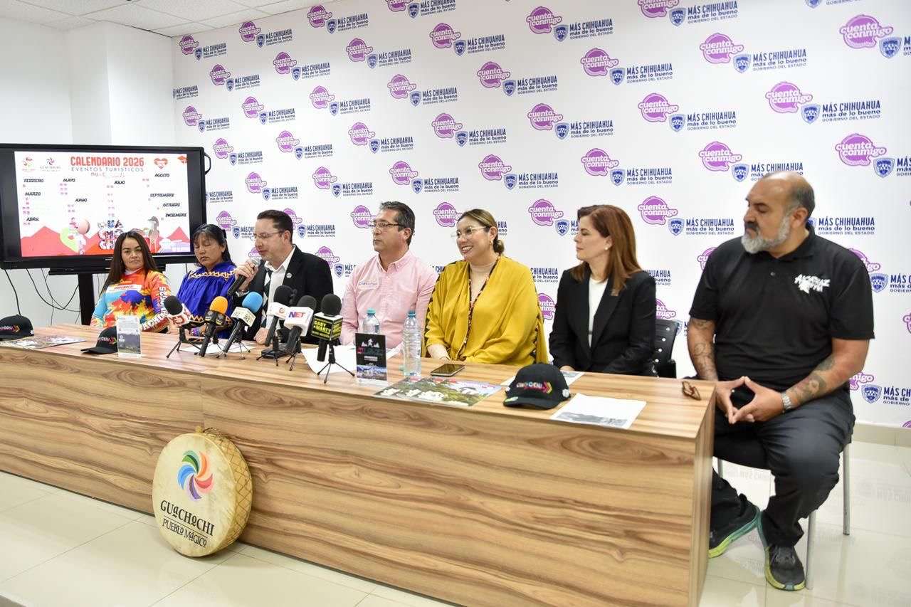 Presentan calendario turístico 2026 de Guachochi