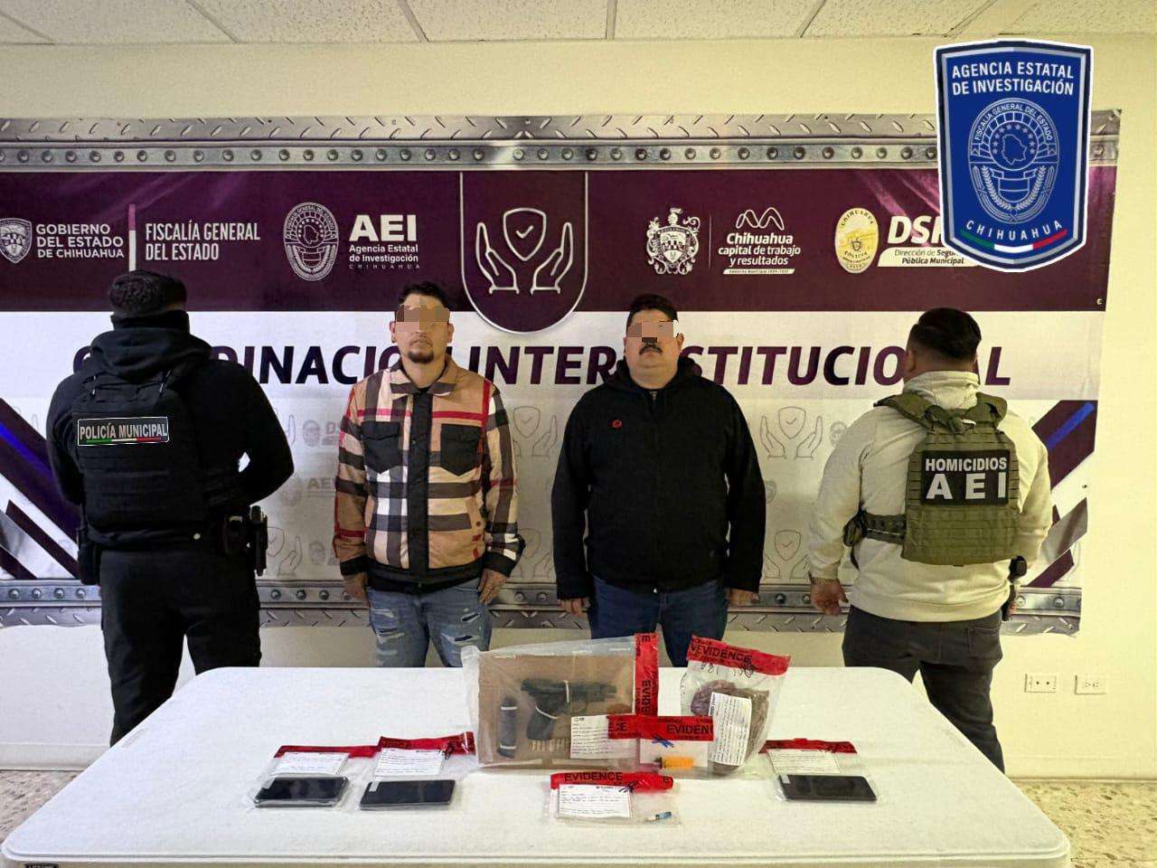 Detiene a dos hombres por posesión de narcóticos y armas de fuego 