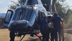 Hiere con machete a su esposa y suegros