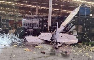 Se desploma avioneta sobre fábrica en Coahuila