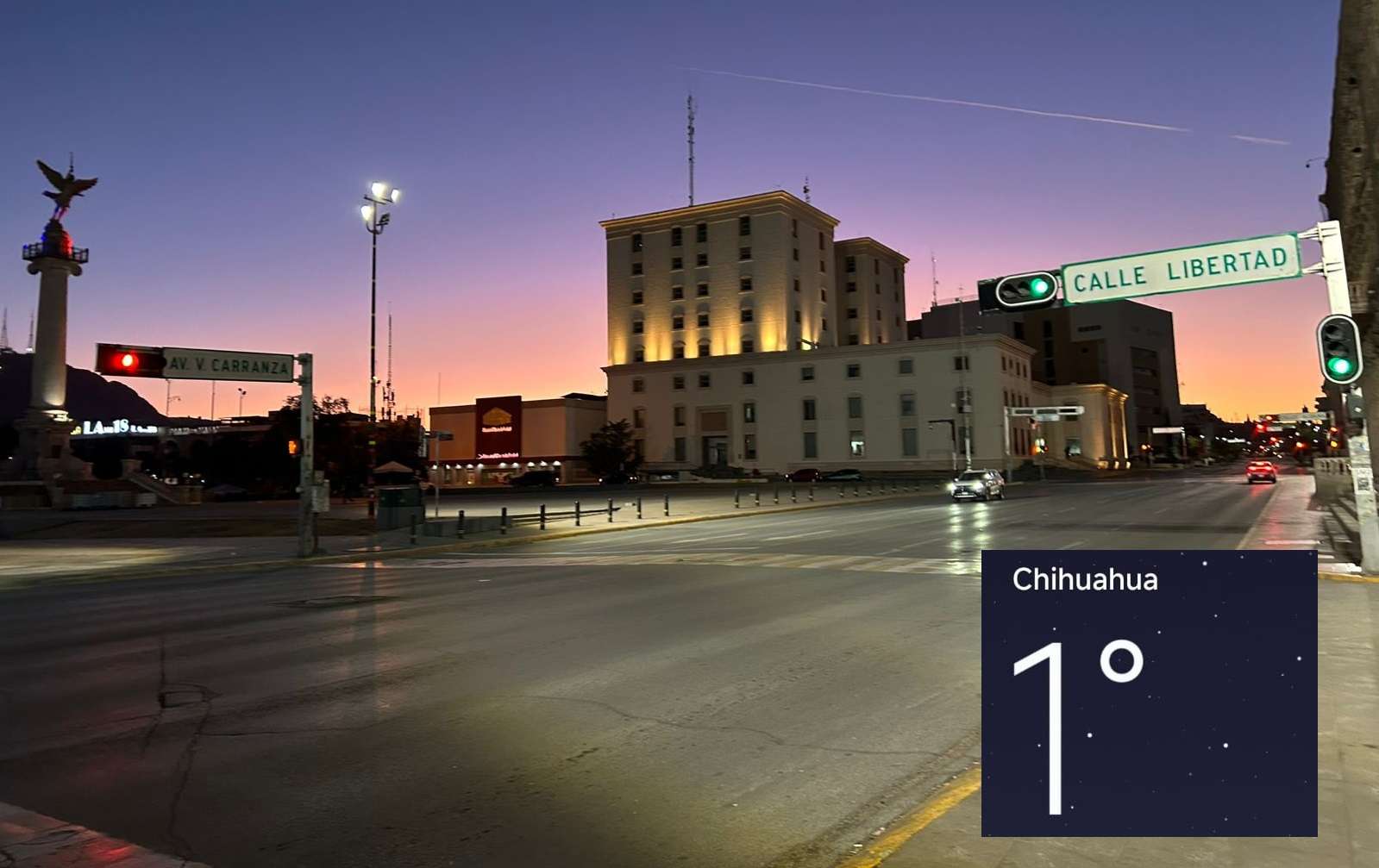 Amanece Chihuahua a 1 °C; la tarde será templada