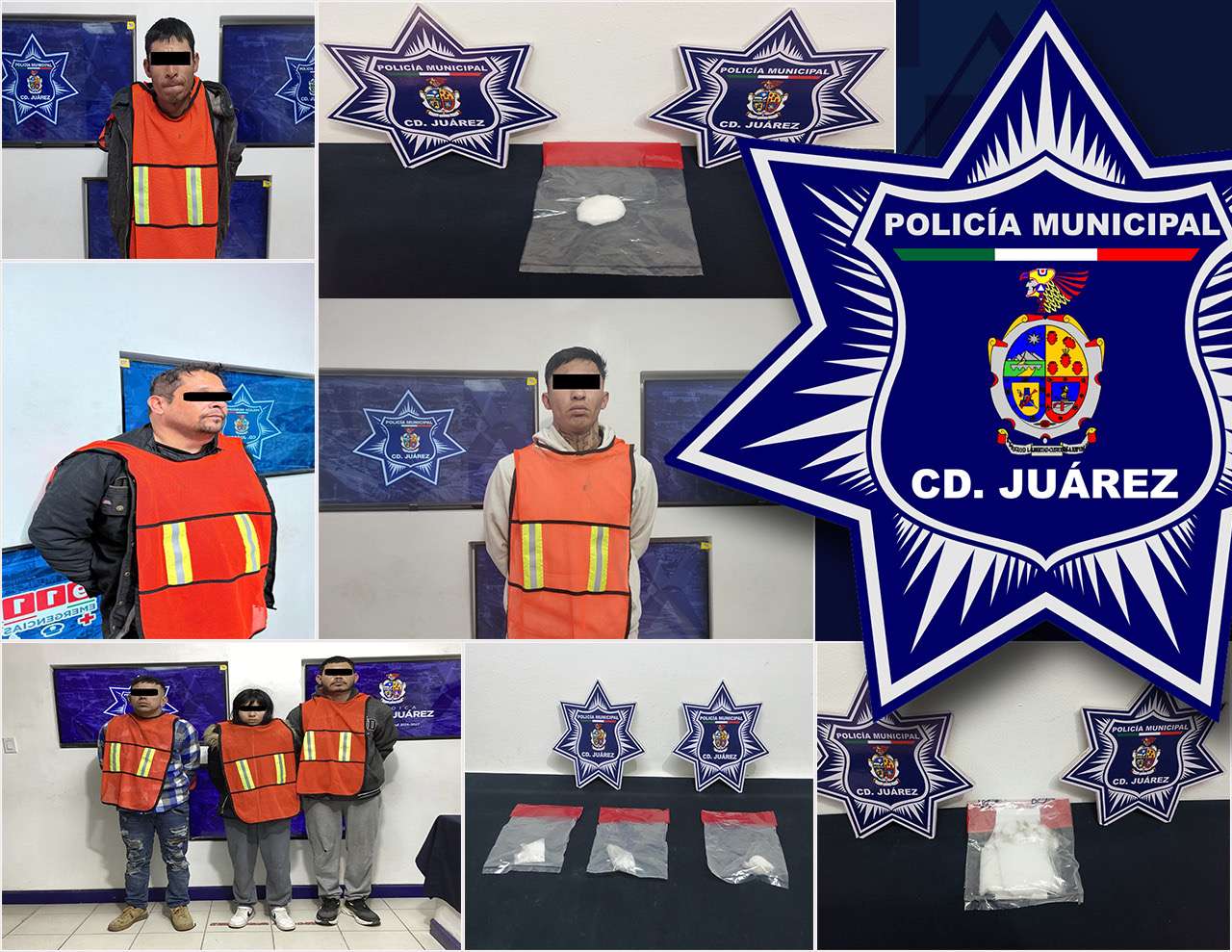 Arrestan a seis personas por delitos contra la salud