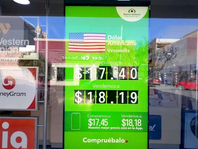 Se mantiene dólar a $18.19 en Banco Azteca