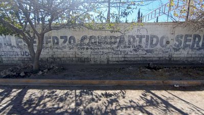 Aparece pinta tipo grupos criminales en secundaria del Palomar