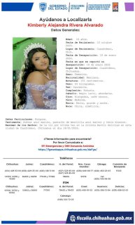 Buscan a jovencita desaparecida en Cuauhtémoc