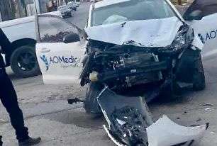 Deja choque a conductor lesionado en la 39 y Ojinaga