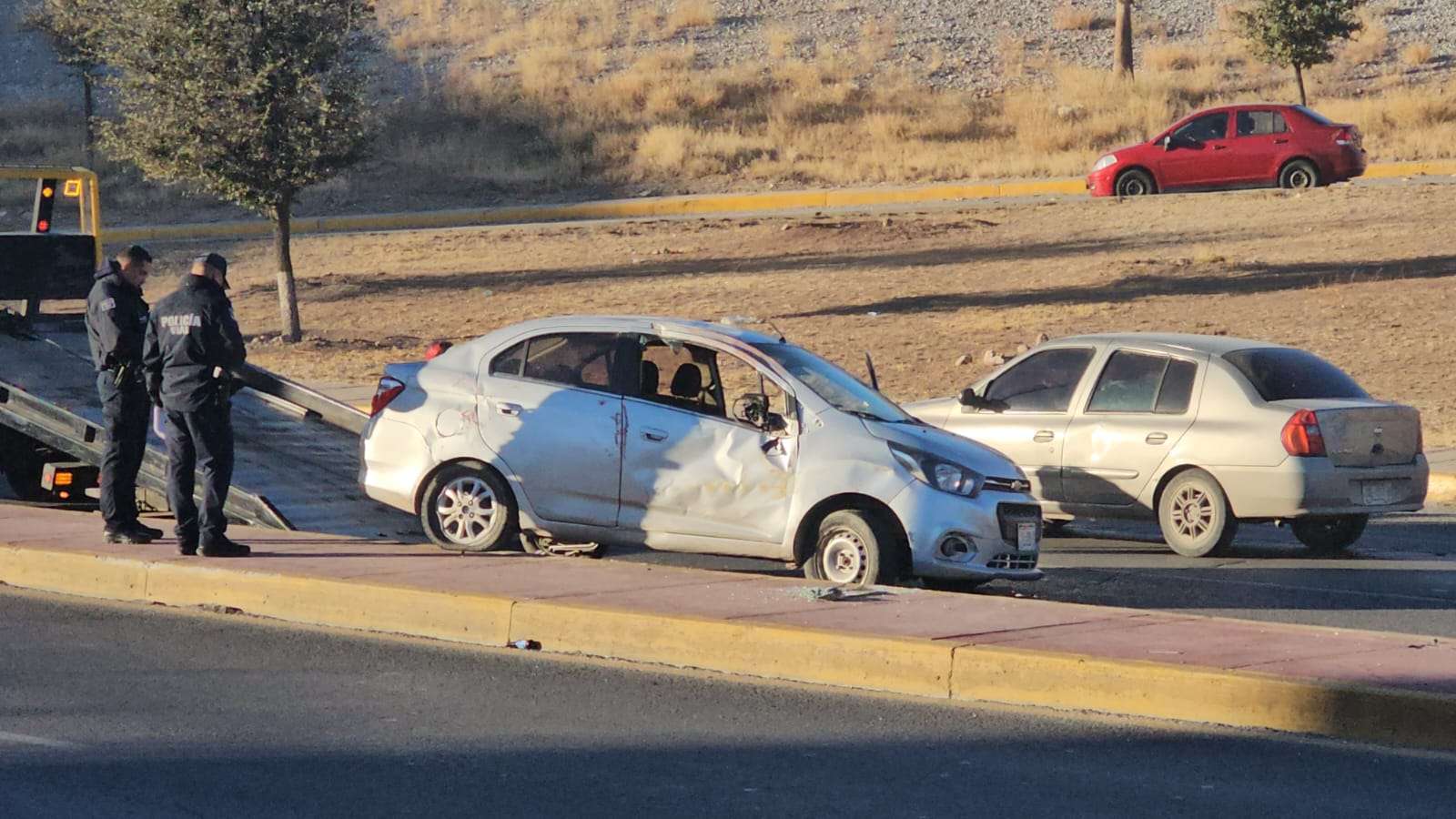 Resulta lesionado luego de volcar en el Perijuv