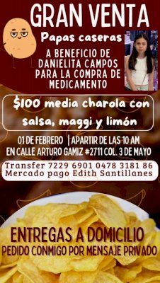 Organizan venta solidaria para ayudar a menor hospitalizada