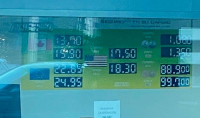 Baja el dólar a $18.30 en casa de cambio Camnosa