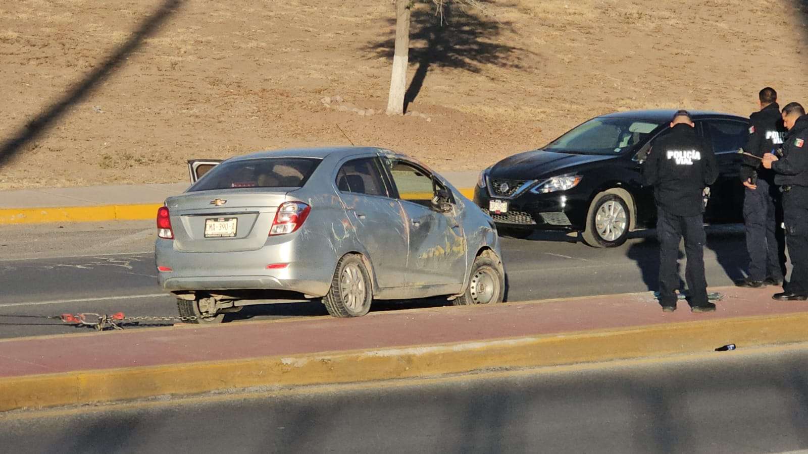 Resulta lesionado luego de volcar en el Perijuv