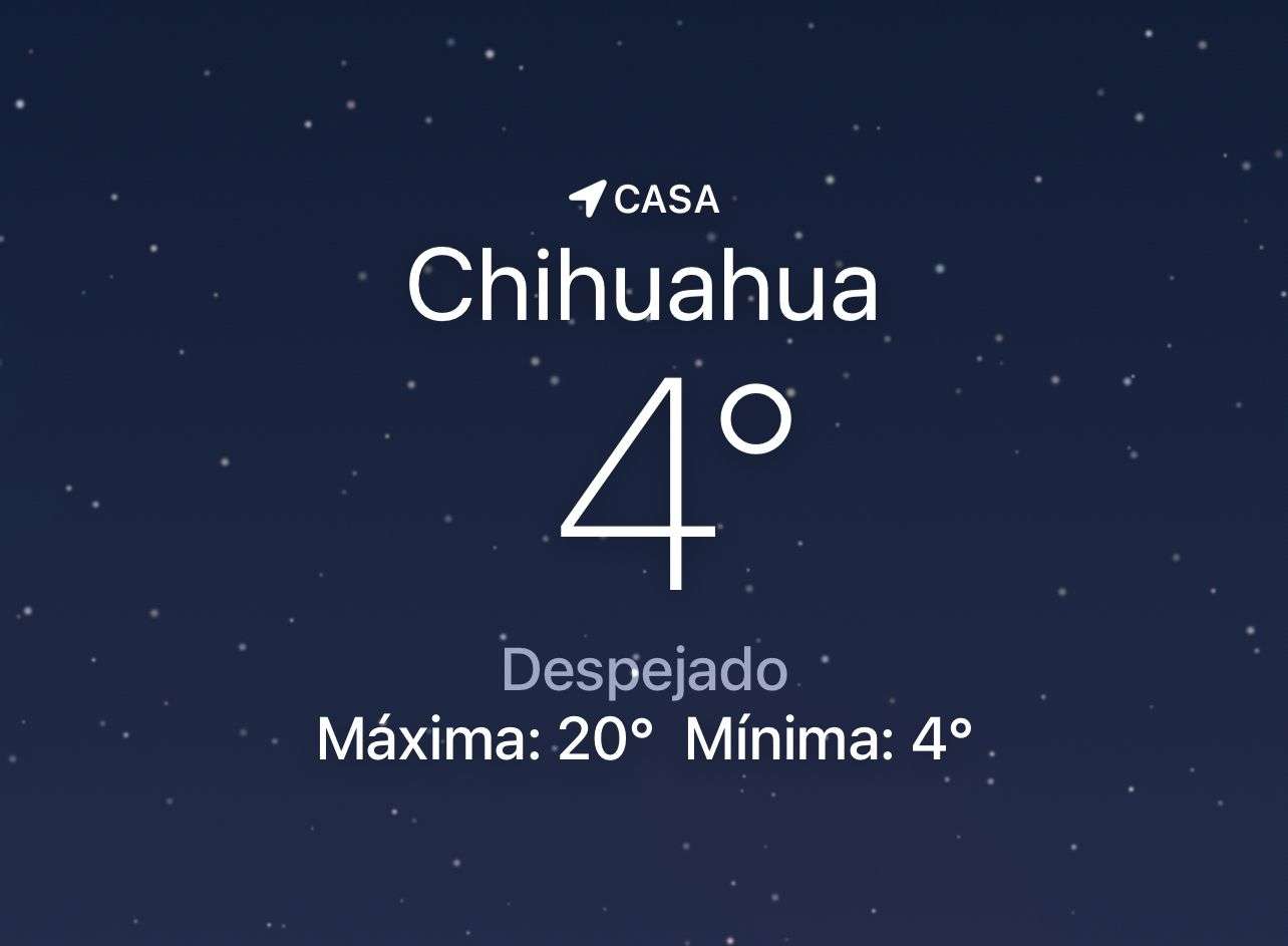 Amanece despejado y fresco con temperatura de 4 grados centígrados 