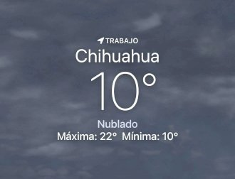Se espera nuboso con temperatura de 10 grados centígrados 