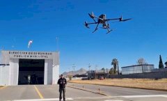 Apoyan cuatro drones a policías que patrullan en la ciudad