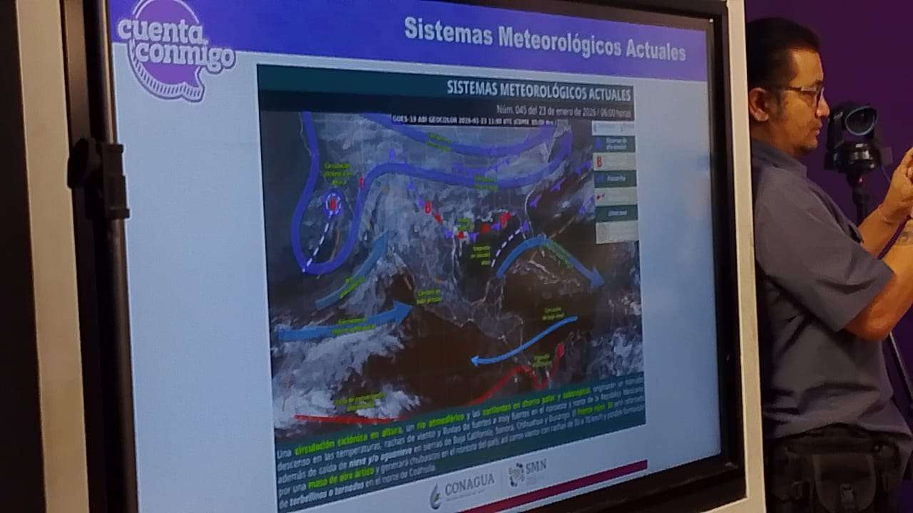 Se esperan frentes fríos con lluvias, nieve y fuertes vientos en el estado 