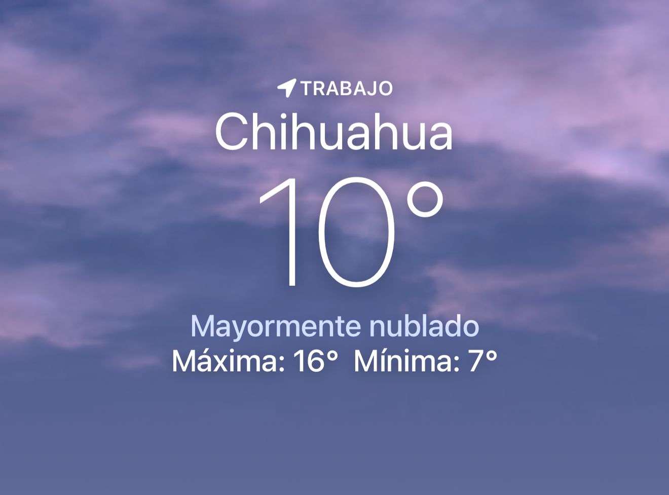 Amanece nuboso con temperatura de 10 grados centígrados 