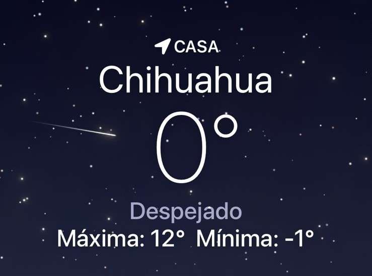 Amanece helado con temperatura de 0 grados centígrados 