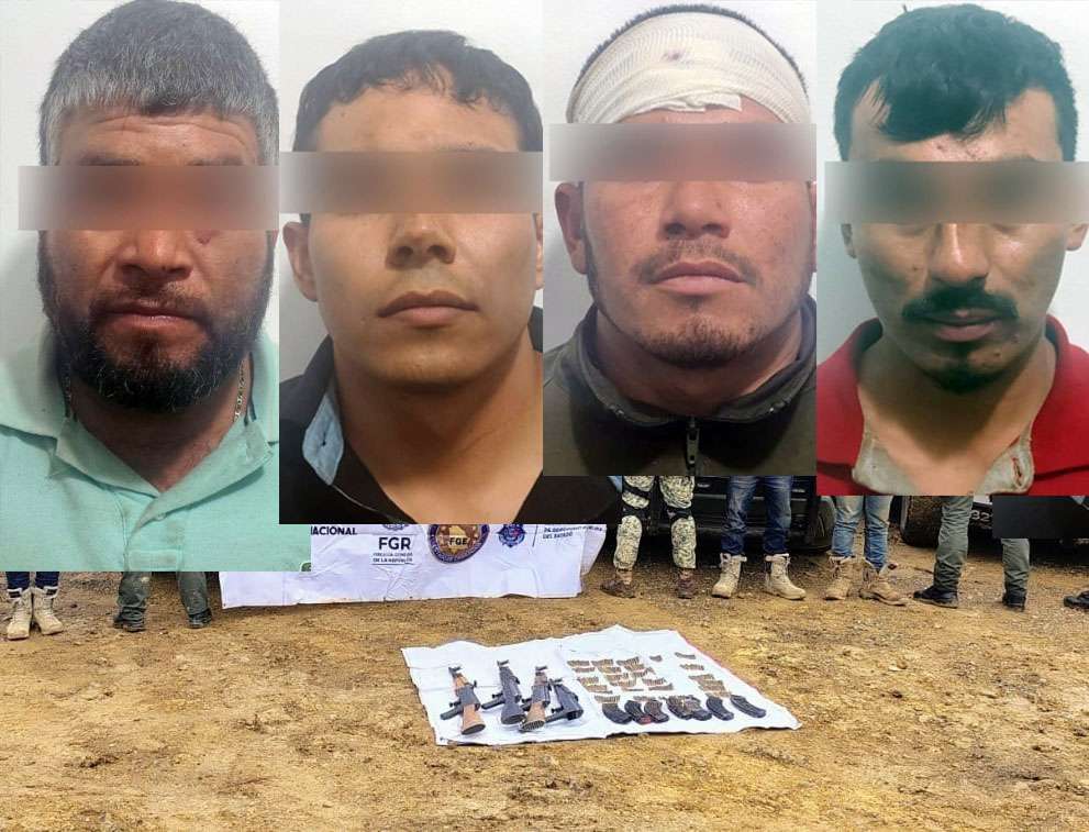 Detienen a 4 de Los Salazar con armas en Moris