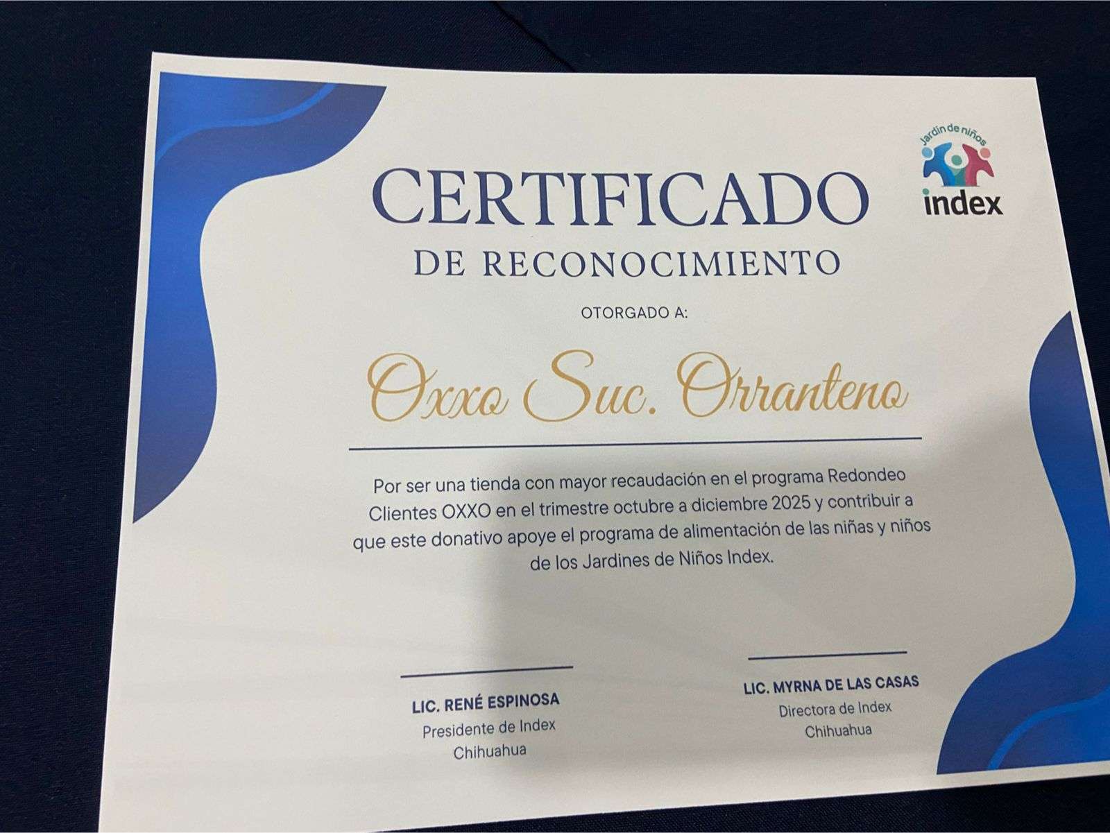 Entrega Index más de $421 mil a jardines de niños por redondeo Oxxo