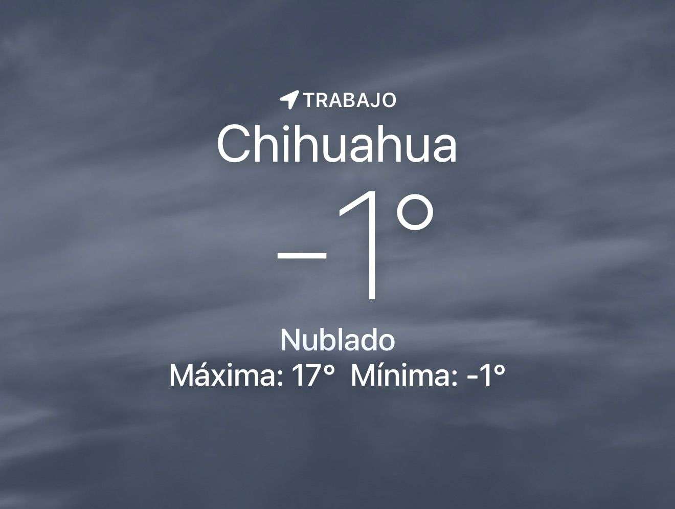 Amanece helado con temperatura de -1 grado centígrado 