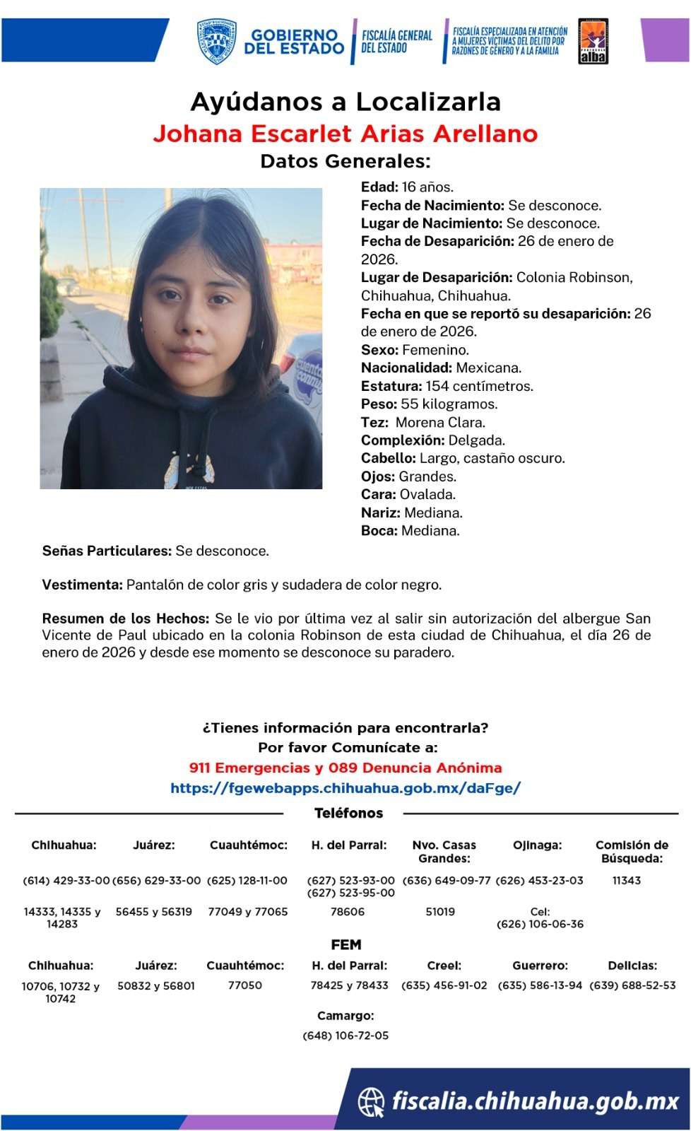 Buscan a 3 jovencitas desaparecidas en la ciudad 