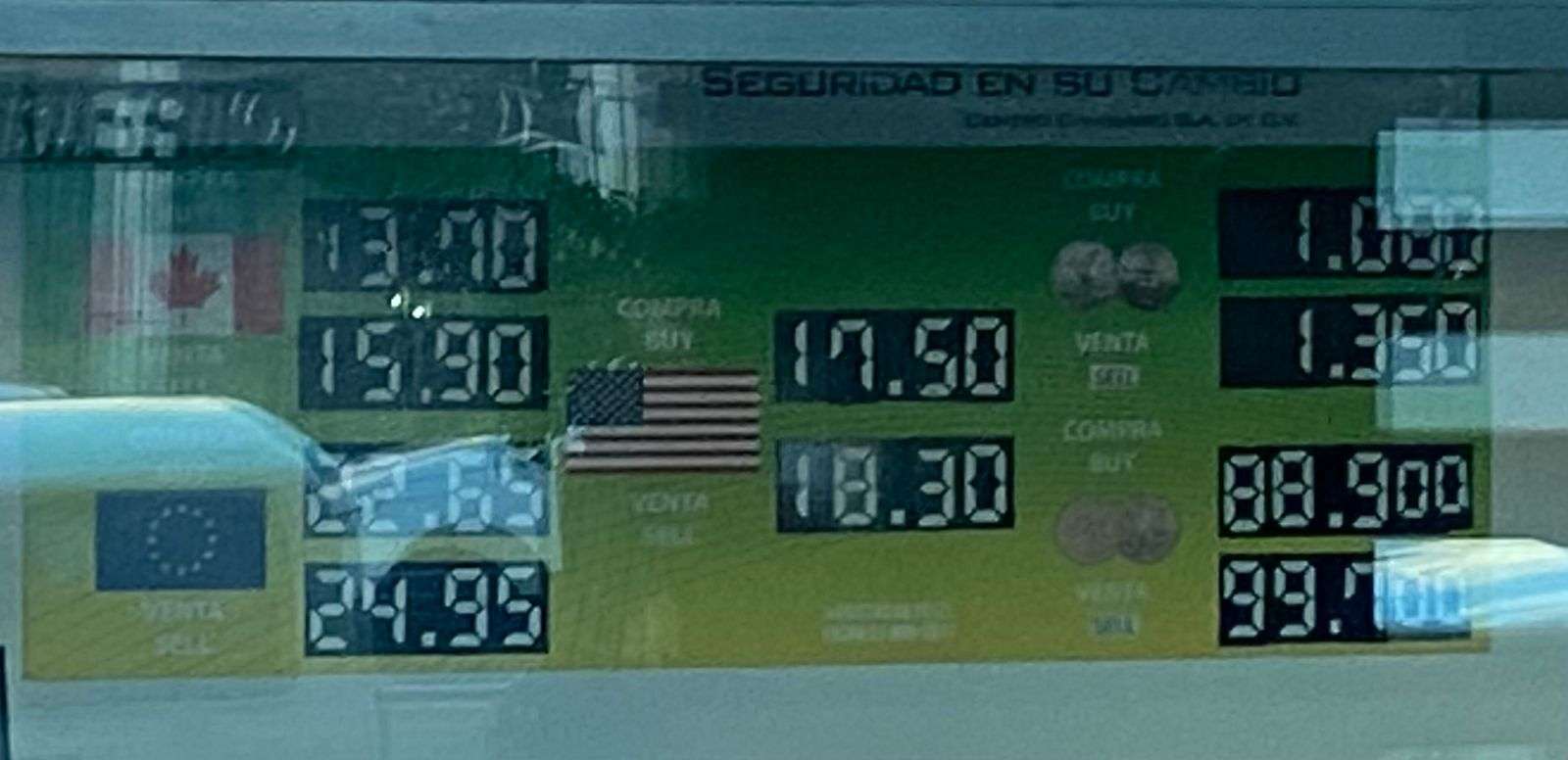 Sigue el dólar a $18.30 en casa de cambio Camnosa