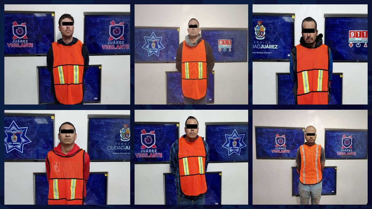 Detienen a 6 con orden de aprehensión 