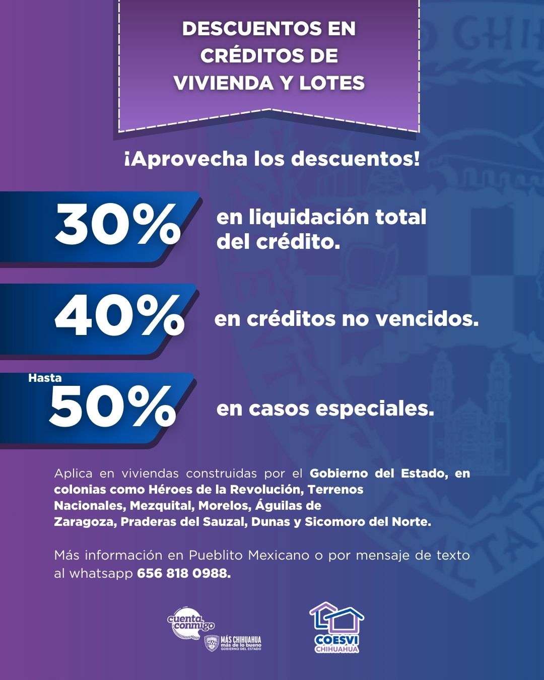 Mantendrá Coesvi durante 2026 descuentos 