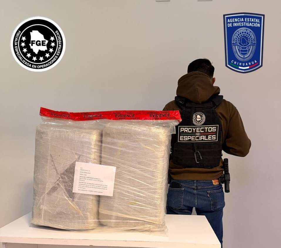Aseguran 19 kilos de marihuana en Rancho La Flor