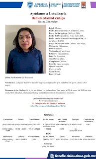 Desaparece jovencita de 17 años en la colonia 3 de Mayo 