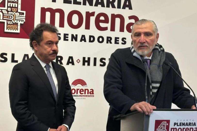 Deja Adán Augusto la coordinación de Morena en el Senado