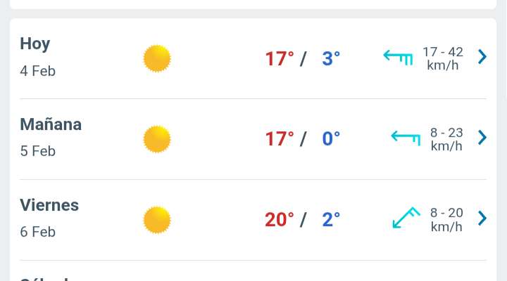 Día soleado con temperatura hasta 17°C en Juárez 