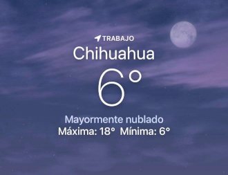 Amanece fresco con temperatura de 6 grados centígrados 