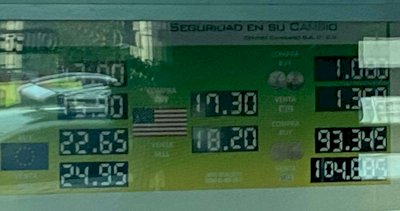 Sigue el dólar a $18.20 en casa de cambio Camnosa
