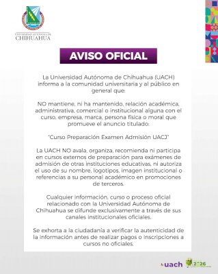 Alerta Uach por curso falso que usa su nombre para promoción 