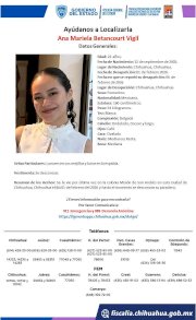 Buscan a jovencita desaparecida en la colonia Misión de San Andrés