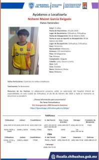Buscan a menor desaparecida; salió sin permiso de Hospital Infantil