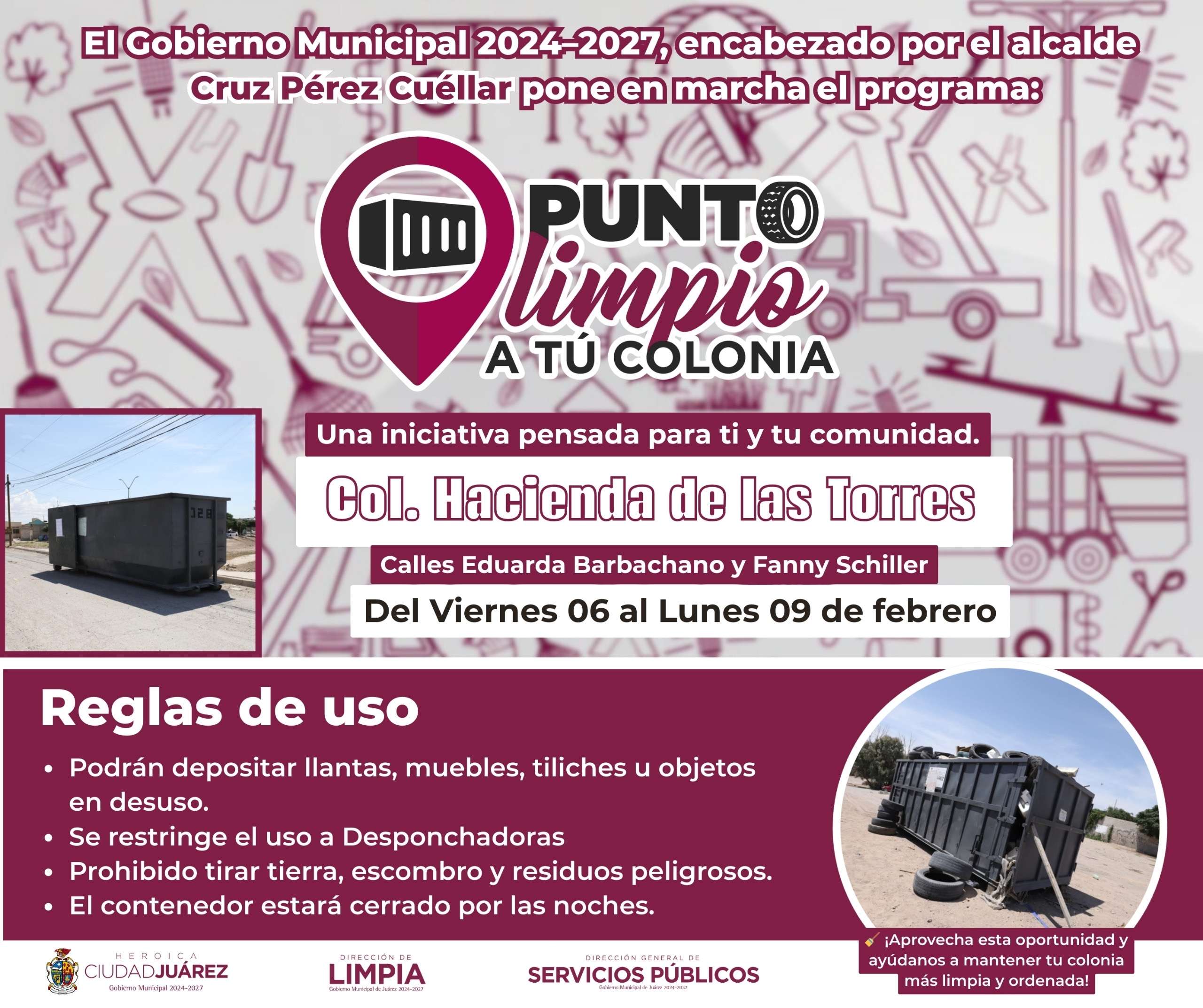 Listos Puntos Limpios en distintas zonas de la ciudad 