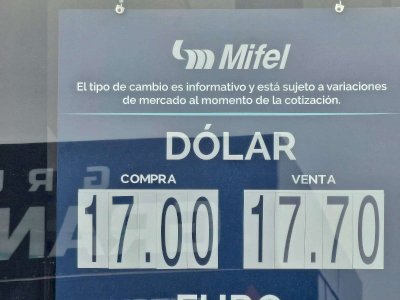 Ofrece Mifel dólar en 17.00 a la compra y 17.70 a la venta