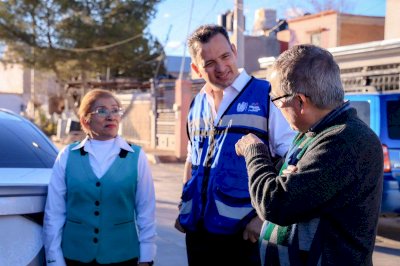 Entrega Marco Bonilla pavimentación en calle 13 de Villa Juárez 