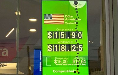 Sigue el dólar a $18.25 en Banco Azteca