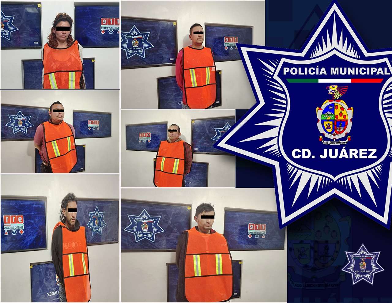 Detienen a seis prófugos de la justicia 
