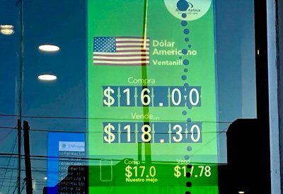 Sube ligeramente el dólar a $18.30 en Banco Azteca