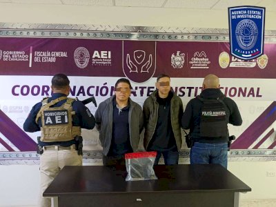 Detienen a dos con armas de alto calibre en el centro 