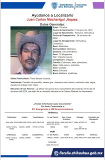 Buscan a desaparecido en colonia Riberas de Sacramento