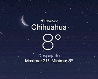 Amanece frío y despejado con temperatura de 8 grados centígrados 