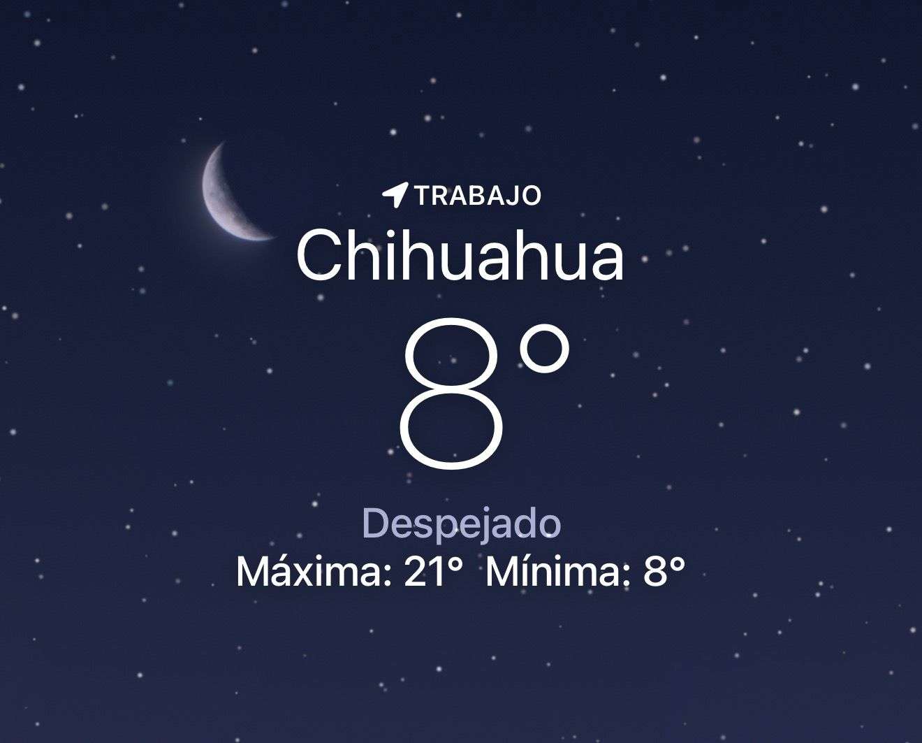 Amanece frío y despejado con temperatura de 8 grados centígrados 