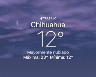 Se espera día nuboso con temperatura de 12 grados centígrados 